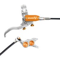 Tweeks Cycles Hope Tech 4 EVO TR4 Hydraulic Disc Brake - Silver / OrangeFront Right HandStandard | Clearance section. 365 day returns, 0% finance & FREE delivery over £50