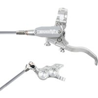 Tweeks Cycles Hope Tech 4 EVO TR4 Hydraulic Disc Brake - Silver / SilverRear Left HandBraided | Clearance section. 365 day returns, 0% finance & FREE delivery over £50