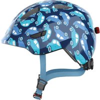 Tweeks Cycles Abus Smiley 3.0 LED Kids Helmet - Blue Car, Medium | Clearance section. 365 day returns, 0% finance & FREE delivery over £50