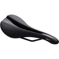 Tweeks Cycles Fabric Line Sport Shallow Steel Saddle - Black | Clearance section. 365 day returns, 0% finance & FREE delivery over £50