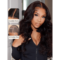 Bye Bye Knots Wig 7x5 Glueless Lace Body Wave Wig With Pre Bleached Knots & Plucked Hairline