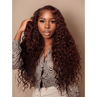 UNice Mahogany Red Brown Jerry Curl 3Pcs