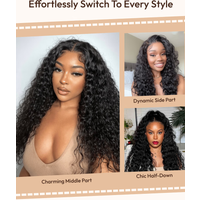 Invisi Drawstring 7x5 Bye-Bye Knots™ Pull And Go Wig Glueless Wet & Wavy Water Wave With Free Baby Hair