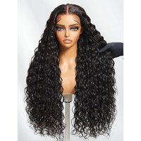 UNice 7x5 Bye-Bye Knots Glueless Wet & Wavy Water Wave Invisible Knots With Invisi Drawstring With Free Baby Hair