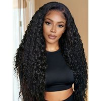 UNice Get 20% Off 1822 Drawstring Defined Deep Wave Lace Wig Natural Black