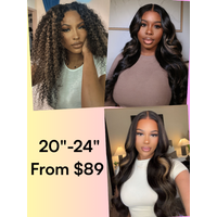 All Black With Blonde Highlights Color: 6x4.5 lace | 13x4 Pre Everything Lace | 7x5 Bye Bye Knots Wig