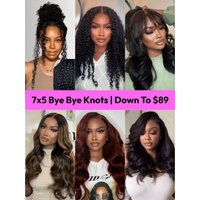 Down To $89 | 7x5 Bye Bye Knots Glueless Wigs 70% Off Blowout Sale