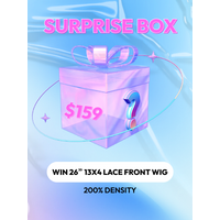 Win 26 Inch 13x4 Front Lace 200% Density Wig $159 Lucky Box Value $795