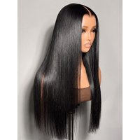 UNice 13x4 Bye Bye Slip™ Glueless Lace Natural Black Straight Bleached Knots Drawstring Wig No Baby Hair 150% Density