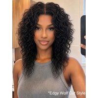 UNice Soft Edgy Water Wave Wolf Cut Wig Bye-Bye Slip™ 7×5 Lace Closure Glueless Glam-Ready Cool Girl Style Bold Expression
