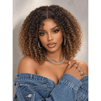 UNice Caramel Ombre Afro Kinky Curly Bye-Bye Slip™ 7x5 Lace Glueless Wig