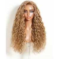 UNice Golden Blonde Mixed Beach Wave Bye-Bye Slip™ 13x4 Lace Front Glueless Wig