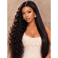 UNice 2-in-1 Wet and Wavy Bye-Bye Slip™ Lace Front Glueless Beach Ready Secure Fit Human Hair Wig for Beginners
