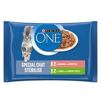 PURINA ONE SterilCat - Con salmón y pavo (52 x 85 g)