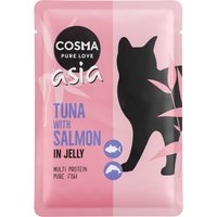 6x100g Cosma Thai/Asia en gelée thon, saumon - Pâtée pour chat