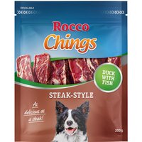 Rocco Chings Steak Style Snack per cani - 200 g Carne di anatra