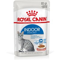 24x85g Indoor Sterilised en sauce Royal Canin - Sachet pour chat