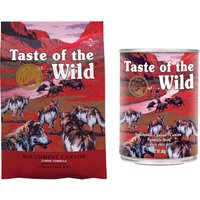 12,2 kg Taste of the Wild torrfoder + 390 g passande våtfoder till specialpris! - 12,2 kg Southwest Canyon + Southwest 390 g Canyon