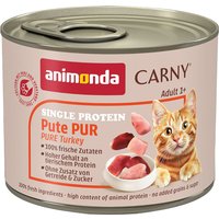 6x200g Single Protein Adult pure dinde Animonda Carny - Pâtée pour chat