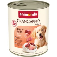 6x800g animonda GranCarno Original Junior bœuf, poulet Pâtée pour chien