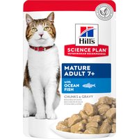 Hill's Science Plan Mature Adult 7+ Ocean Fish + Chicken - Ekonomipack: 24 x 85 g Ocean Fish