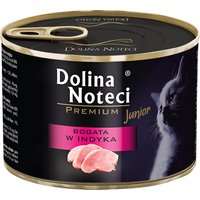 24 x 185 g Dolina Noteci Premium Junior Rich in Dinde nourriture humide pour chats