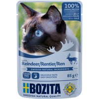 24x85g Bouchées en gelée renne Bozita - Pâtée pour chat
