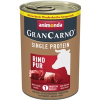 6x400g Adult Single Protein pur bœuf Animonda GranCarno - Pâtée pour chien