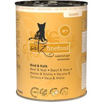 catz finefood 6 x 400 g pour chat - boeuf, veau