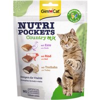 GimCat Nutri Pockets snacks para gatos - Country Mix (3 x 150 g) - Pack económico