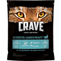 5x750g Crave Adult Adult saumon, poisson blanc - Croquettes pour chat