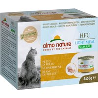 4x50g Natural Light blanc de poulet Almo Nature HFC - Pâtée pour chat