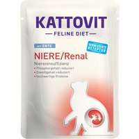 12x85g Renal spécial reins canard Kattovit - Pâtée pour chat