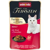 animonda Vom Feinsten Adult 18 x 85 g - Nötkött & kalkonfilé