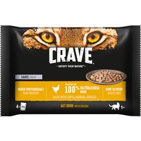 4x85g Crave Adult poulet en sauce - Pâtée pour chat