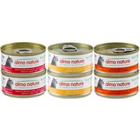 Ekonomipack: Almo Nature HFC Natural 12 x 70 g - HFC Natural Mixpack med kyckling (3 sorter)