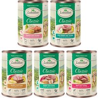 Blandat provpack: Lukullus Adult - Mix 6 x 400 g (5 sorter)