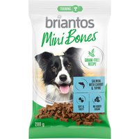 200 g Briantos Mini Bones för hundar Grain Free - 2 x 200 g med anka, ärtor och tranbär