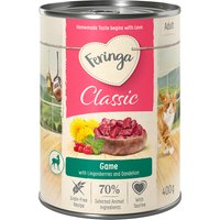6x400g Feringa Classic Meat Menu gibier - Pâtée pour chat