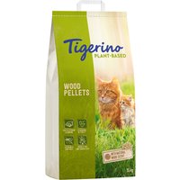 30l (8kg) Tigerino Plant-Based Bois-Pellets Litière pour chats - Parfum naturel de bois, sans parfum