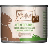 Sparpaket MjAMjAM Pur 24 x 200 g - leckeres Rind pur Sparpaket MjAMjAM Pur 24 x 200 g - leckeres Rind pur