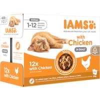 IAMS Advanced Nutrition Kitten med kyckling i sås - Ekonomipack: 24 x 85 g