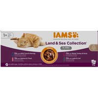 IAMS Advanced Nutrition Adult Land & Sea Mix - Ekonomipack: i gelé 48 x 85 g