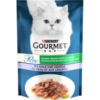 Lot Gourmet Perle 26 x 85 g pour chat - Les aiguillettes de veau, légumes