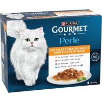 Ekonomipack: Gourmet Perle blandat urval 24 x 85 g - Mini Filetti i sås
