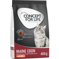 400g Maine Coon Adult sans céréales saumon Concept for Life - Croquettes pour chat