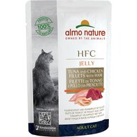 6x55g Almo Nature HFC Jelly thon, poulet, jambon - Pâtée pour chat