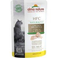 12x55g Almo Nature HFC Natural Plus cuisse de poulet - Pâtée pour chat