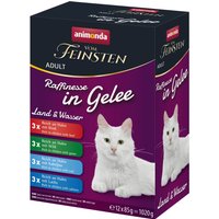 animonda Vom Feinsten Adult Raffinesse i gelé 24 x 85 g - Mixpack sorter från land och vatten (4 sorter)