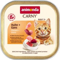 Pack économique : 64 x 85 g Animonda Carny Adulte poulet et oie nourriture humide pour chat
